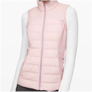 Lululemon Down For It All Vest Porcelain Pink size 2